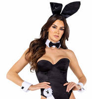 6 Piece Playboy Bunny Costume Kit