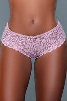 Mid-Rise Scalloped Hem Lace Hipster Panty