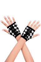 Argyle and Fishent Fingerless Wrist Gloves