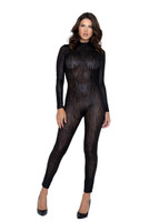 Tiger Striped Long Sleeve Catsuit