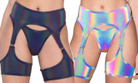 Reflective Color Changing Leg Wrap Garter Belt