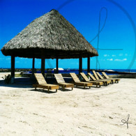 Cucumber Beach Chairs and Hut