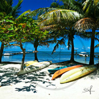 Caye Caulker Kayaks on Beach