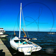 Caye Caulker Sailboat at Dock