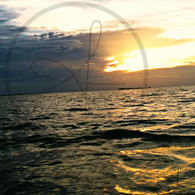 Caye Caulker Sunset Rays on Sea
