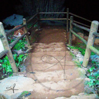 Caves Branch Stairs into Cavern Hall