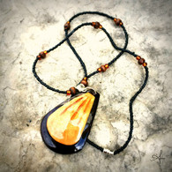 Coconut Teardrop Necklace