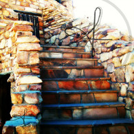 Stone Stairs Desert Tower