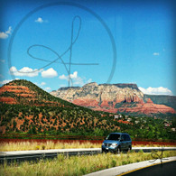 Thunder Mountain and a Van Sedona