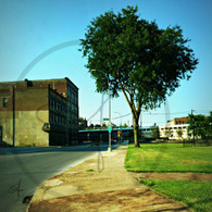 Amtrak Train Crossing Main Street