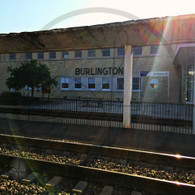 Burlington Station at Sunset