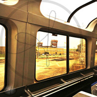 Burlington Rail Bridge from Observation Car