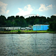 Amtrak along Riverfront