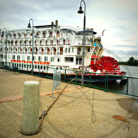 American Queen Moored in Burlington