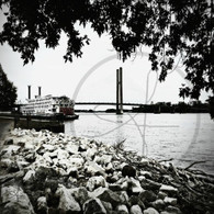 Scenic View American Queen BW