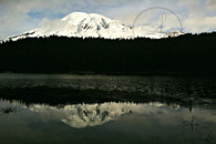 Mt. Rainier Peak at Reflection Lake Postcard