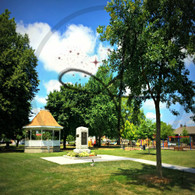 Gazebo Park Monument View