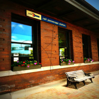 Macomb Station Rail Sign View
