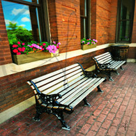 Macomb Station Platform Benches