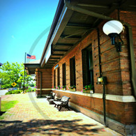 Macomb Station Front and Flag
