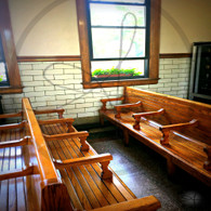 Macomb Station Wooden Benches