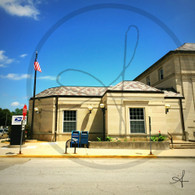 Macomb Post Office and Flag
