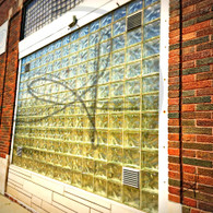 Glass Window Brick Building