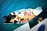 Bahamas Conch Boat 8x10