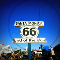 Route 66 Pier Sign