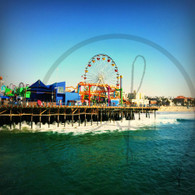 Santa Monica Pier Wave Foam Spray