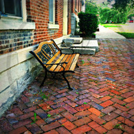 North Hill Bench on Bricks