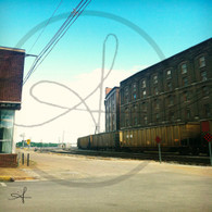 BNSF Train Rounding Tracks