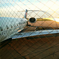 Iowa Airplane through Window