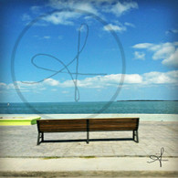 Belize Bench View of Sea