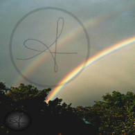 Sand Hill Double Rainbow over Trees