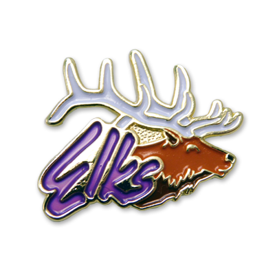Elks Script with Elk Bust