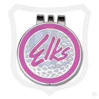 Elks Script (Pink) Golf Ball Marker & Hat Clip
