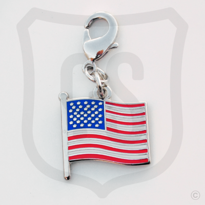 American Flag Charm for Bracelet