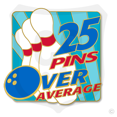 25 Pins Over Average