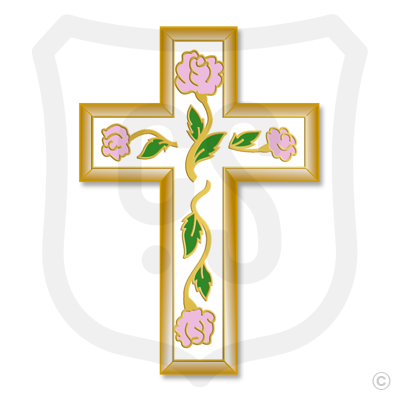 Cross with Flowers