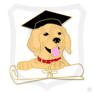DolliBu Lying Dog Graduation Plush Toy – Dog Pet Graduation Stuffed Animal  Dress Up with Gown & Cap with Tassel – Congratulatory Graduation Gift – 14″  - DolliBu