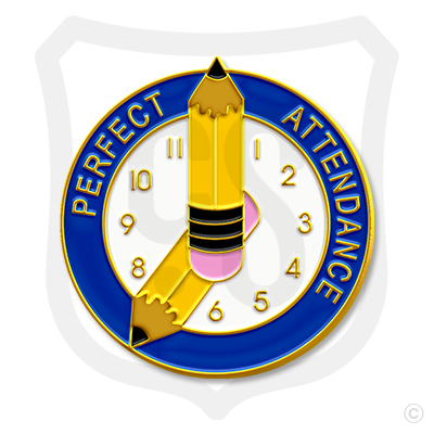 Perfect Attendance/ Pencil Clock