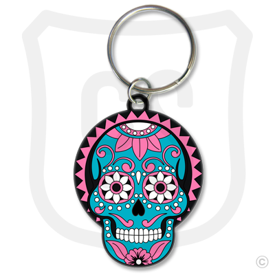 Sugar Skull (Day of the Dead) Blue & Pink
