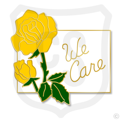We Care (Yellow Rose Lapel Pins)