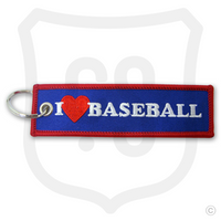 I Love Baseball Bag Tag