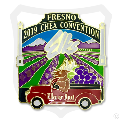 2019 Elks CHEA Convention Slider Pin