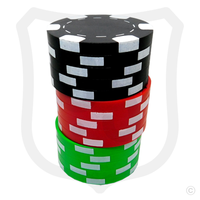 Poker Chips Bottle Opener - Black Top