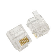 RJ-11 6P/4W Plug for 28 AWG (sign_KRJ11_100)