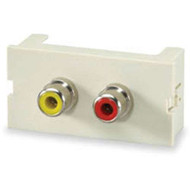 2-Port F-Type Module (sign_SCM-2F-WH)