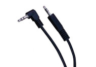 Right Angle 3.5mm Stereo Plug to 3.5mm Stereo Plug Cable- Length: 12 ft. & Nickel (van_110064X)
